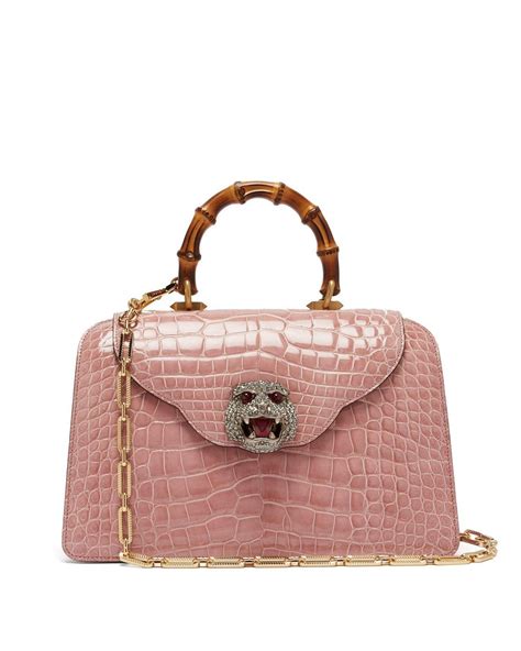 leather gucci croc with fur|Gucci purses for women.